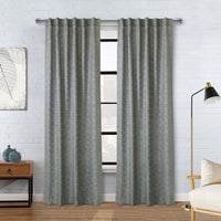 Habitat Odessa Grey Light Filtering Dual Header Curtain Panel - 52 x 108