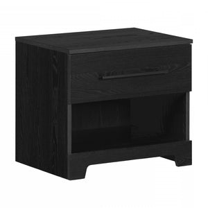 Primo 1-Drawer Nightstand - Black Oak