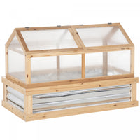 Outsunny Polycarbonate Cold Frame, Raised Garden Bed Greenhouse