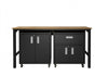 Fortress Modern 3-Piece Garage Set in Charcoal Gray Garage Storage