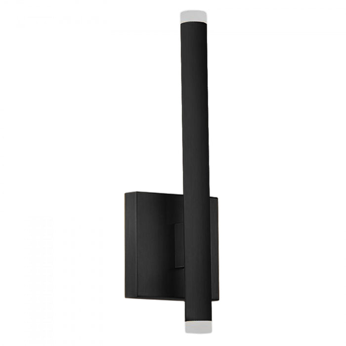 Dainolite Wilson Wall Sconce 10w LED Matte Black Frosted Acrylic Diffuser Lamp