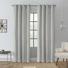 Sabrina Silver Grommet Curtain Panel - 52\" X 84\"