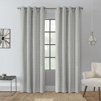 Sabrina Silver Grommet Curtain Panel - 52