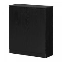 Arum 2-door Accent Cabinets - Black Oak  