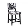 Corey Udder Madness Fabric Counter-Height Stool - Black