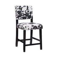 Corey Udder Madness Fabric Counter-Height Stool - Black