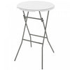 Outsunny 2.6ft Plastic Folding Picnic Table, Camping Table, White