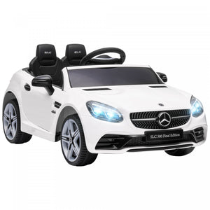 Aosom 12v Electric Powered Ride-On Car, Kids Ride-on Toy For Boys And Girls With Parent Remote Control, Suspension Wheels, Horn Honking, Music, Lights, For 3-6 Years, White