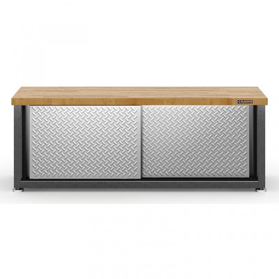 Gladiator Storage Shoe Bench - Silver Tread|Banc de rangement pour chaussures de Gladiator - bande de roulement argentée