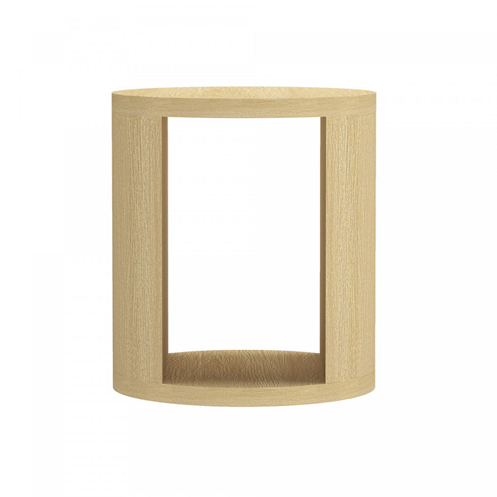Alure Contemporary 20\" End Table in Natural Oak