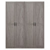 Hopkins Modern 30\" Storage Cabinet in Gray (7-Shelf) - Set of 2 Armoire