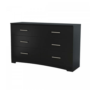 Gramercy 6-Drawer Dresser Pure Black - South Shore