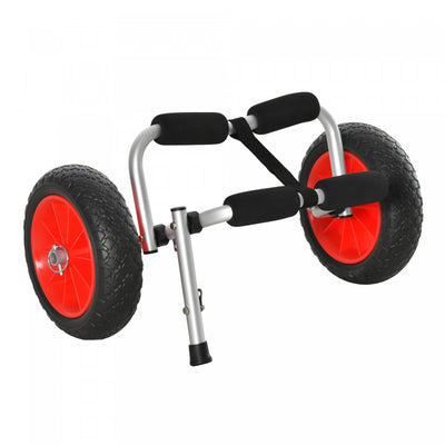 Soozier Rolling Kayak Cart Boat Canoe Carrier Tote