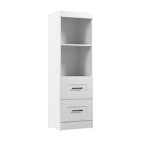 Bestar Edge 25 W Closet Organizer with Drawers - White