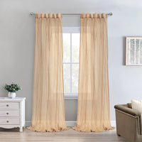 Habitat Paloma Blue Sheer Dual Header Curtain Panel - 52 x 95