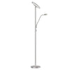 Dainolite Mother And Son LED Floor Lamp Satin Nickel Finish