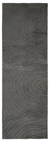 Somos Contemporary Charcoal Washable Rug 1'10\" x 6'0\" Indoor Area Rug