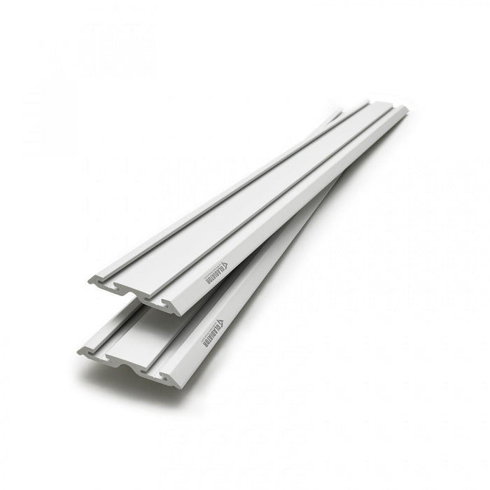 Gladiator 4' Wide Geartrack® Channels (2-Pack) - Light Grey