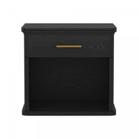 Clifford Traditional Nightstand in Black (1-Drawer)