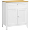 HOMCOM Storage Cabinet Sideboard Buffet Cabinet with Double Doors White