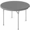 Outsunny 4ft Folding Picnic Table with Anti-Slip Foot Pads, Grey