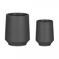 Dalya 2-Piece Planter - Dark Grey