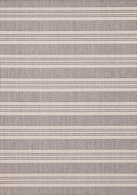 Jackson Cream Taupe Banded Stripes Rug, 6'7