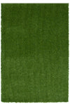 Contemporary 4'0\" x 6'0\" Faux Grass Rug in Green Outdoor Area Rug