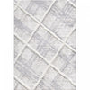 Lola Lattice Lines Cream Shag Area Rug - 6'7