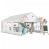 Outsunny 20' x 13' Party Tent, Heavy Duty Gazebo Canopy with Windows, White