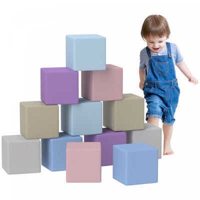 Soozier 12 Piece Foam Blocks, Soft Play Equipment For Kids, Climbing Toys For Toddlers, Safe Play St|Soozier Blocs De Mousse 12 Pcs, Equipement De Jeu Doux Pour Enfants, Jouets D'escalade Pour Tout-pet