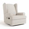 Storkcraft Serenity Wingback Upholstered Recliner Glider - Ivory