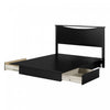 Step One Platform Bed And Headboard Set Pure Black - South Shore