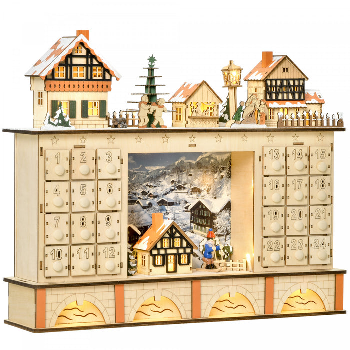 Homcom 17\"christmas Advent Calendar