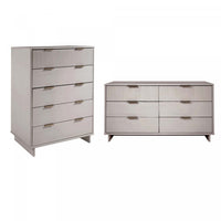 Granville Modern 2-Piece Dresser Set in Light Gray 