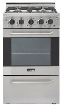 Prestige by Unique 20-Inch Convection Gas Range - UGP-20V PC1 S/S  