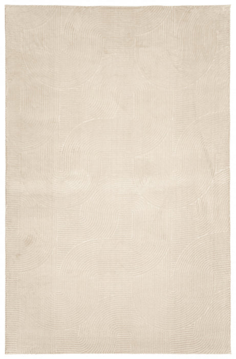 Elion Contemporary Cream Washable Rug 6'7\" x 9'0\" Indoor Area Rug
