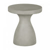 Amalfi Patio Pedestal Chairside Table - Greige