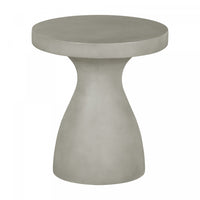 Amalfi Patio Pedestal Chairside Table - Greige