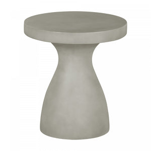 Amalfi Patio Pedestal Chairside Table - Greige