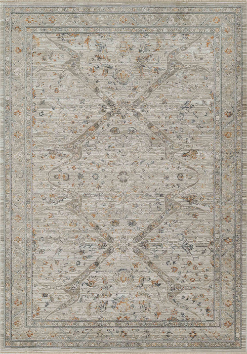 Margaux Traditional 7'10\" x 10'10\" Area Rug in Ivory Indoor Area Rug