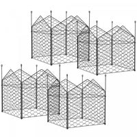 Outsunny 4 Pack Garden Chicken Wire Cloche, Plant Protectors From Animals