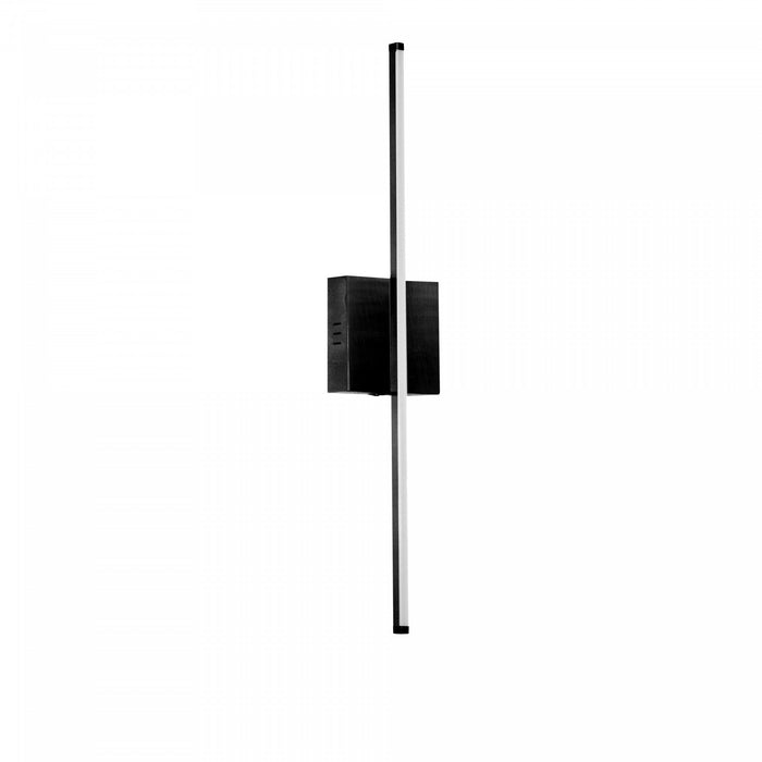 Dainolite Array LED Wall Sconce Vertical 19w Matte Black White Acrylic Diffuser Lamp