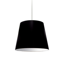 Dainolite Oversized Drum 1 Light Pendant Medium Black Shade Lamp