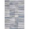 Darius Waves Cube Grey Area Rug - 6'7