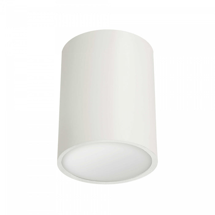 Dainolite Echo Flush Mount 12w Matte White Frosted Acrylic Diffuser Lamp