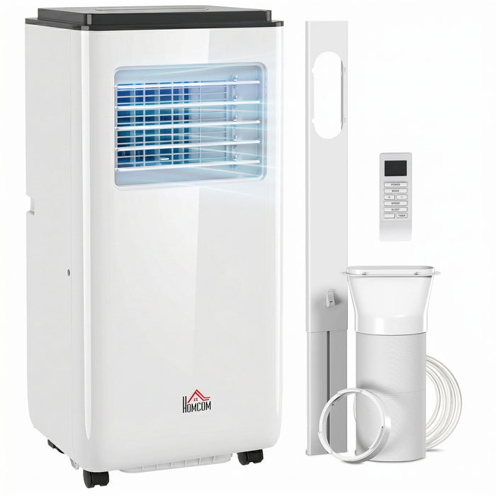 HOMCOM 8,000 BTU Portable Air Conditioner for 345 sqft room, Timer, White