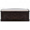 Daniel Solid Wood Storage Bench With 4-door Shoe Cabinet With Adjustable Shelves - Espresso