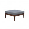 Summerlyn Fabric Indoor/Outdoor Patio Ottoman - Walnut