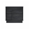 Horizon Modern 22\" Nightstand in Charcoal Gray (2-Drawer)